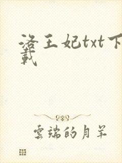 洛王妃txt下载