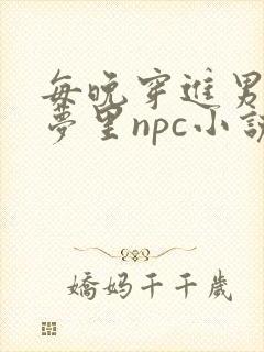 每晚穿进男神的梦里npc小说