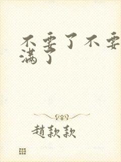 不要了不要了太满了