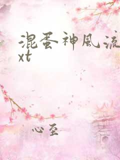 混蛋神风流史txt