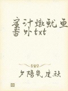 蜜汁炖鱿鱼全文番外txt