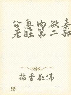 公息肉欲秦芸雨老旺第二部
