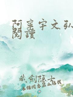 阿宁宇文弘免费阅读