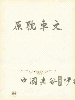 原耽车文