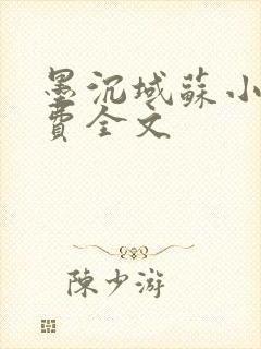 墨沉域苏小柠免费全文