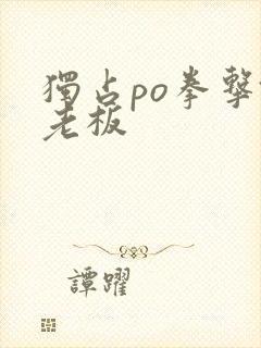 独占po拳击馆老板