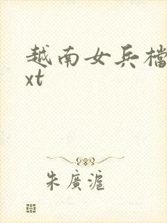 越南女兵档案txt