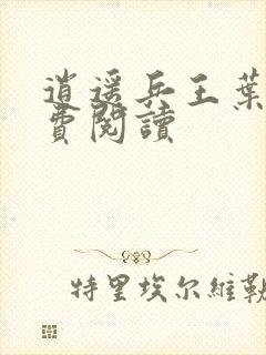 逍遥兵王叶成免费阅读