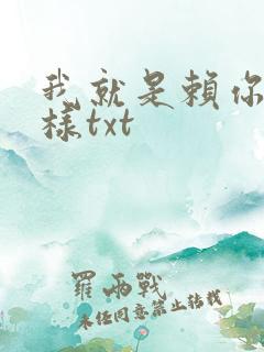 我就是赖你 怎样txt