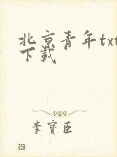 北京青年txt下载