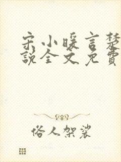 宋小暖言楚行小说全文免费阅读