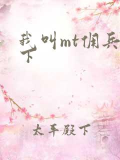 我叫mt佣兵天下