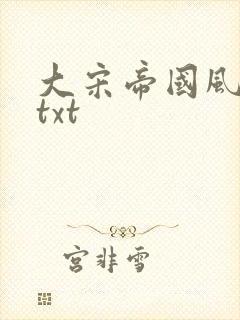 大宋帝国风云录txt