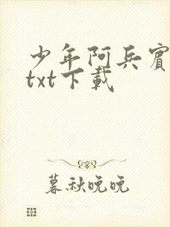 少年阿兵宾小说txt下载