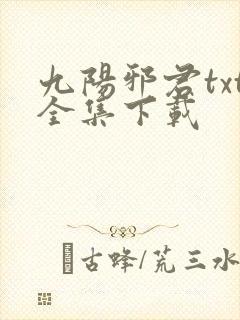 九阳邪君txt全集下载