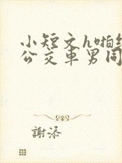 小短文h啪纯肉公交车男同