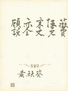 顾亦寒伍薇薇小说全文免费阅读