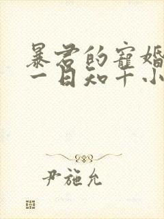 暴君的宠婚日常一日知千小说免费