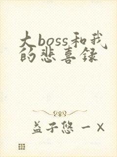 大boss和我的悲喜录