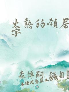 火热的领居中文字