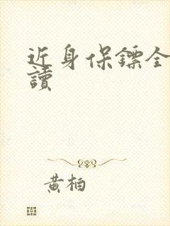 近身保镖全文阅读