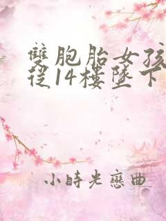 双胞胎女孩双双从14楼坠下