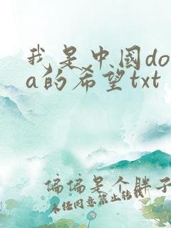 我是中国dota的希望txt