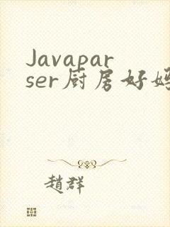 Javaparser厨房好妈妈