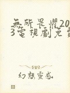 无所畏惧2023电视剧免费观看