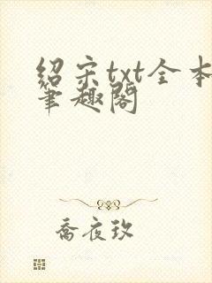 绍宋txt全本笔趣阁