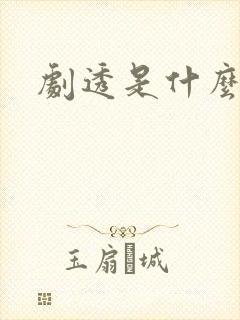 剧透是什么意思