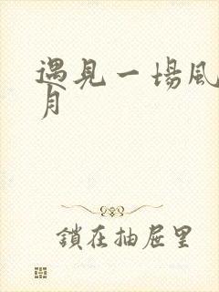 遇见一场风花雪月