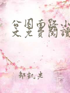 公园南路小说全文免费阅读