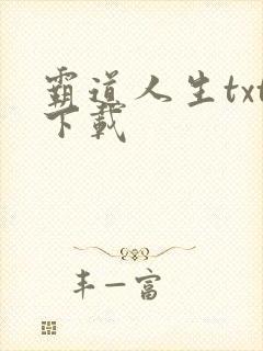 霸道人生txt下载