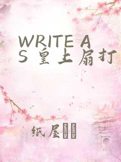 WRITE AS 皇上扇打