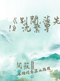 《别闹,薄先生!》沈繁星