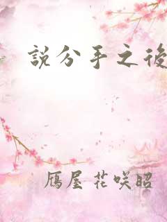 说分手之后