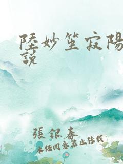 陆妙笙寂阳朔小说