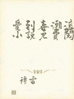 爱到春潮滚滚来小说免费阅读