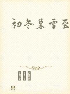 初冬暮雪至白头