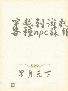 穿越到游戏里和各种npc苏绾