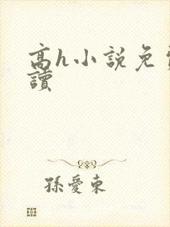 高h小说免费阅读