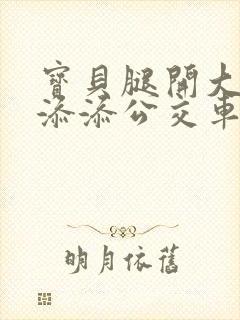 宝贝腿开大点我添添公交车