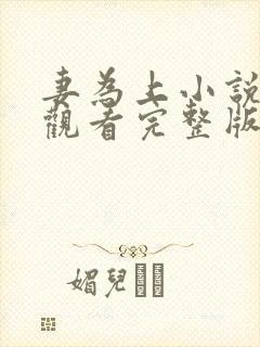 妻为上小说免费观看完整版笔趣阁