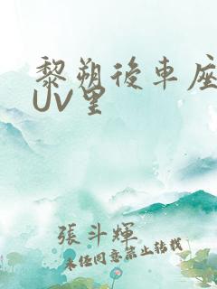 黎朔后车座上SUV里