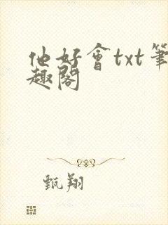 他好会txt笔趣阁