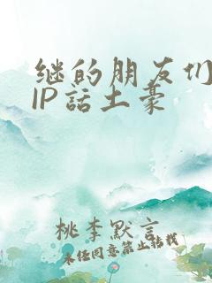 继的朋友们SVIP话土豪