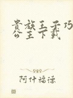 贵族王子巧遇穷公主下载