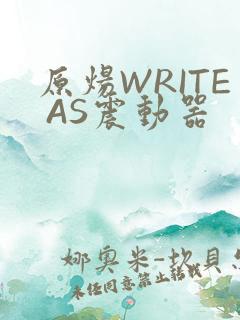 原炀WRITE AS震动器