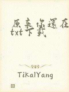 原来你还在这里txt下载